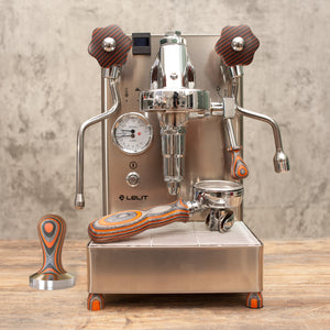 Coffee Machine Lelit Mara X,   Colour wood 5-piece set(knob,Handle grip,Tamper grip,Pull Rod, Pads)Only wood
